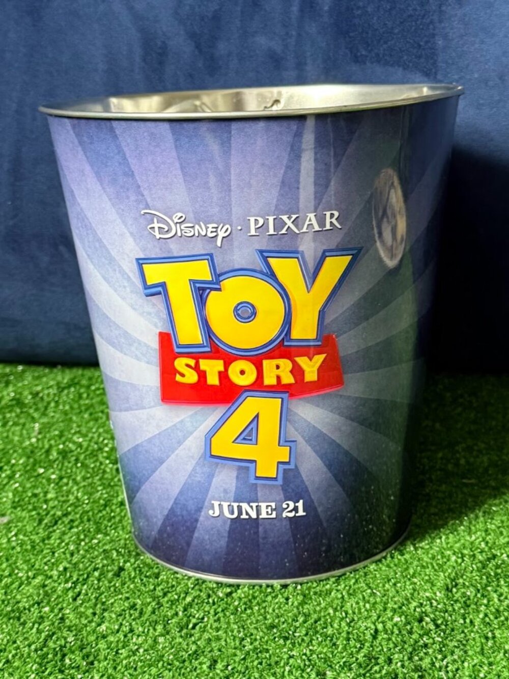 Disney Pixar Toy Story 4 AMC Theaters 2019 Popcorn Bucket Metal Tin Collectible